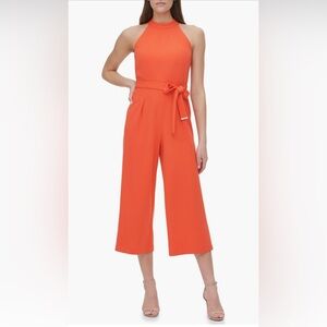 NWT Tommy Hilfiger Halter Neck Cropped Jumpsuit